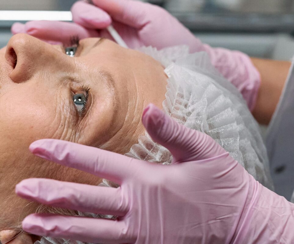 The dermatologist recommended skin care